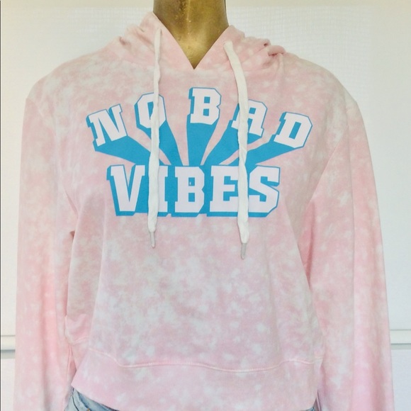 SALE! NWT Freeze NO BAD VIBES Tie-Dye Pink and Blue HOODIE SWEATSHIRT XXL - Picture 5 of 13